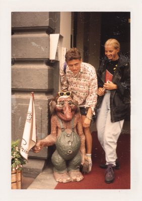 BUBO - 1994 - história - S trollom. Simona Dianišková (skvelá dentistka) a Ľuboš Fellner.