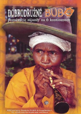 BUBO - 2004 - história - Hrubý, lesklý, ešte neekologický papier. Všetky ostatné cestovné kancelárie okrem BUBO taký používajú dodnes. Smiešna grafika. Ku kvalite musí človek dospieť.